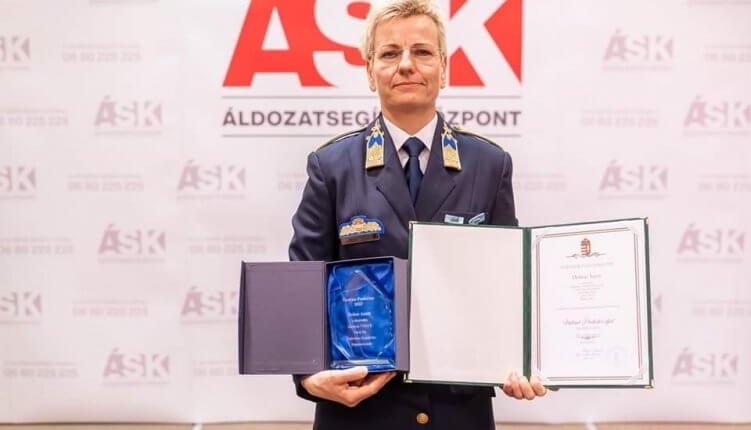 Baranyai rendőr kapott nívós díjat áldozatsegítő munkájáért
