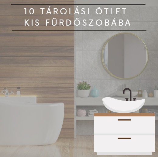 10 tárolási ötlet kis fürdőszobába